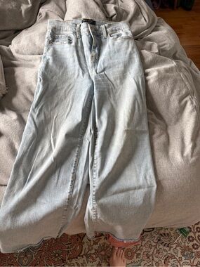Banana Republic Light Blue Wide-Leg Jeans
